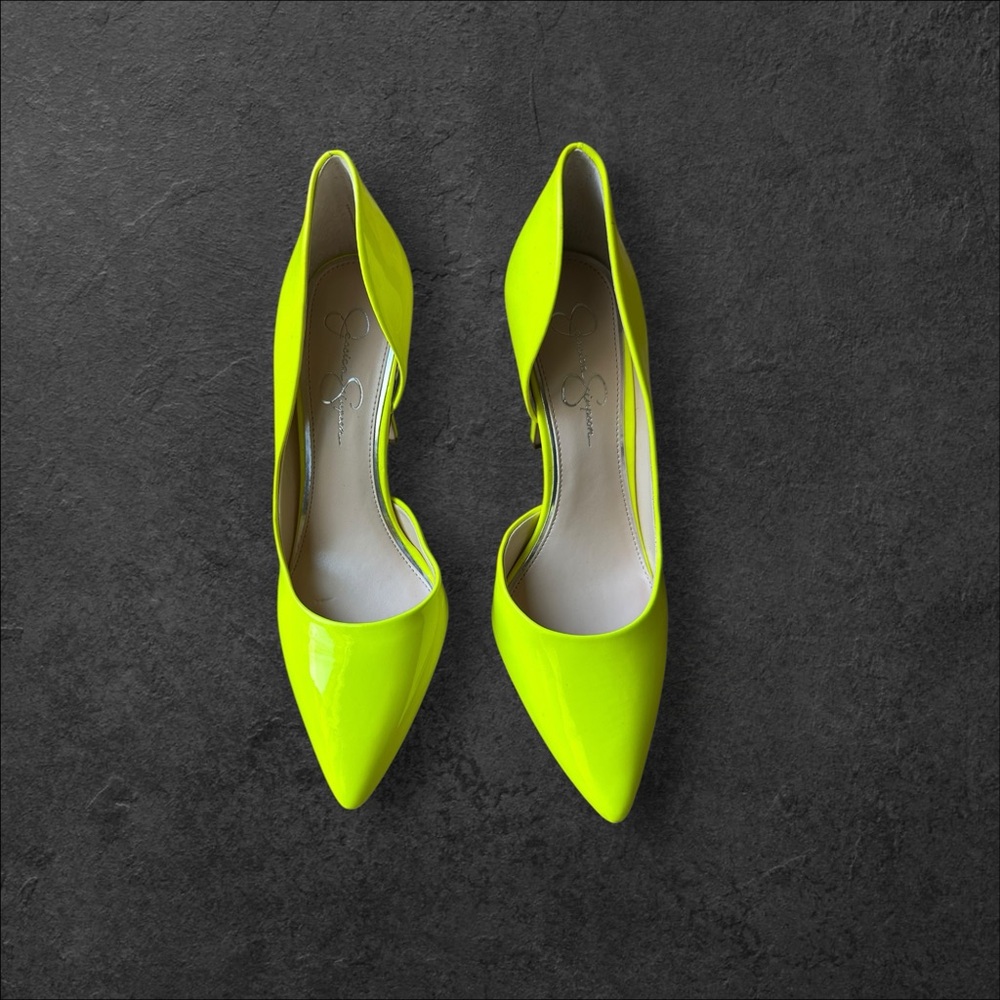 Neon Yellow Women's Pumps